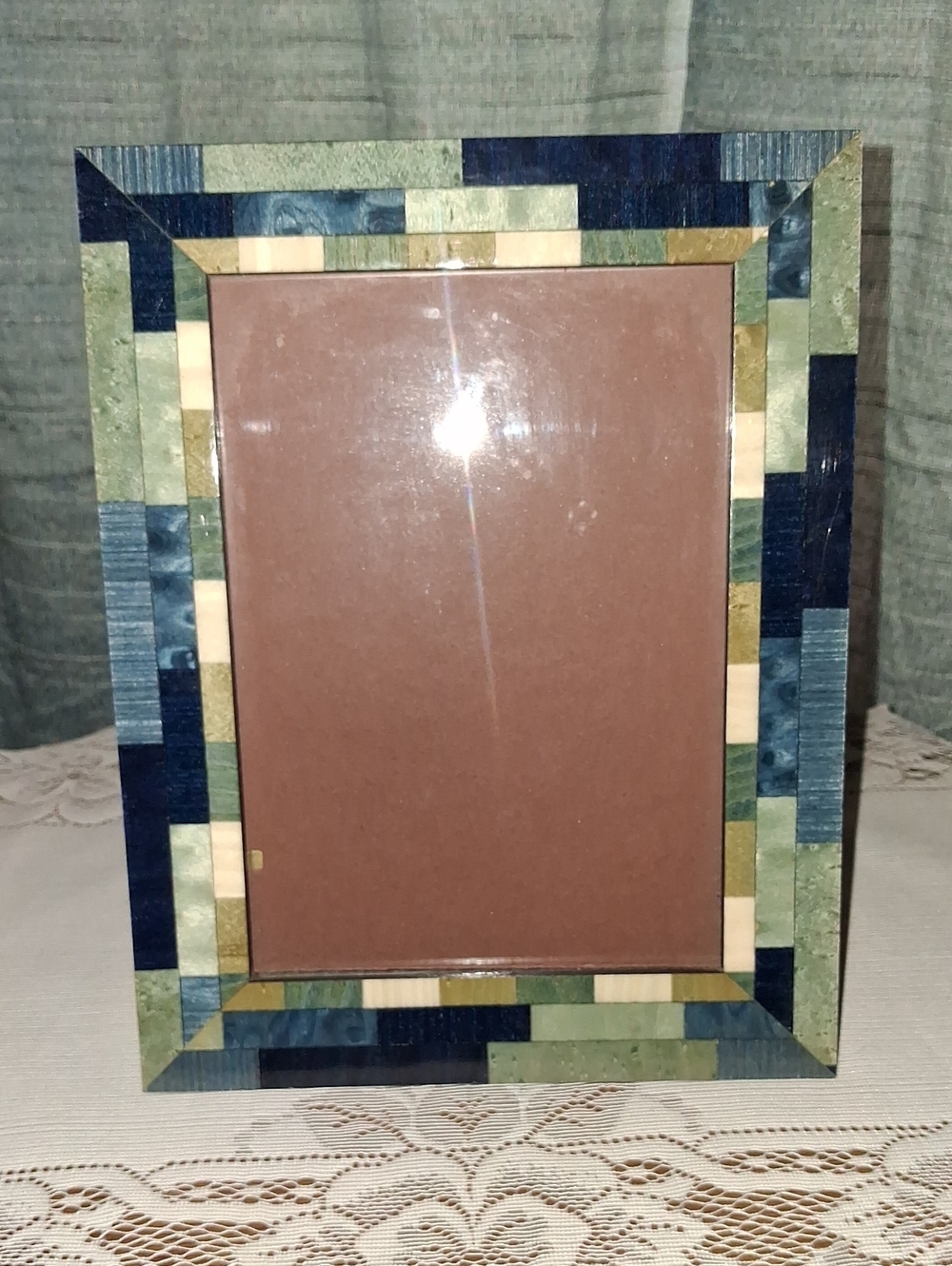 Mosaic Blue Multitone Photo Frame - Decorative Home Accent